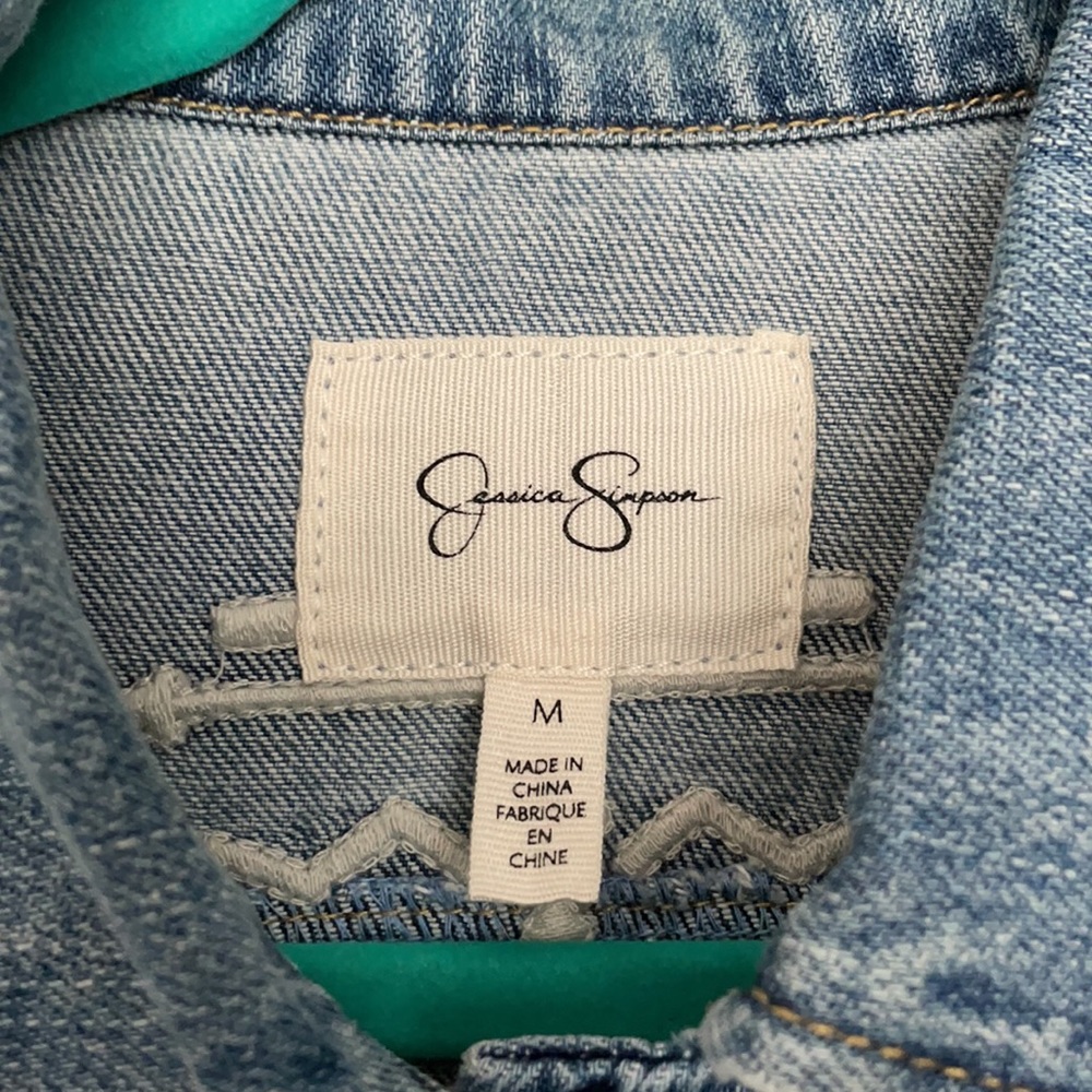 Embroidered Denim Jacket - Picture 2 of 5
